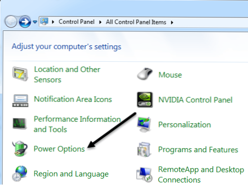 Konfigurējiet Power Options opcijā Windows 7/8 / 8.1 (Datoru padomi)