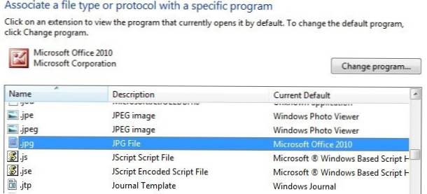 Kako promijeniti zadani preglednik slika u sustavu Windows (Windows XP)