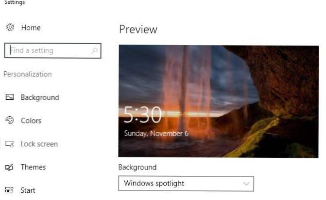 Cum se descarcă Windows 10 Spotlight / Imaginile ecranului de blocare (Windows 10)