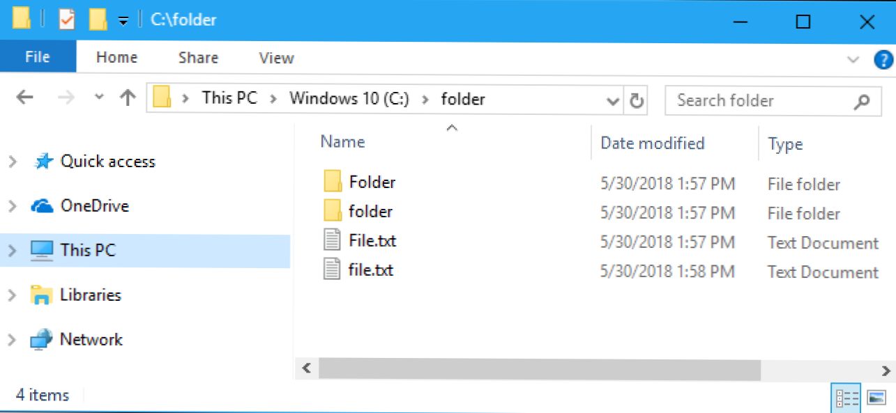 Cum se activează numele de fișiere și nume de directoare sensibile la cazuri în Windows 10 (Cum să)