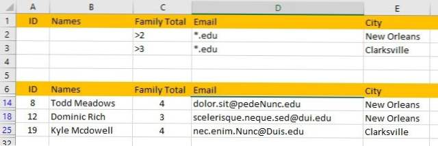 Cum se filtrează datele în Excel (MS Office Sfaturi)