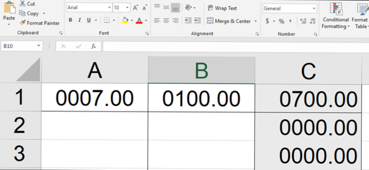 Cum de a forța Microsoft Excel să afișeze principalele zerouri (Cum să)