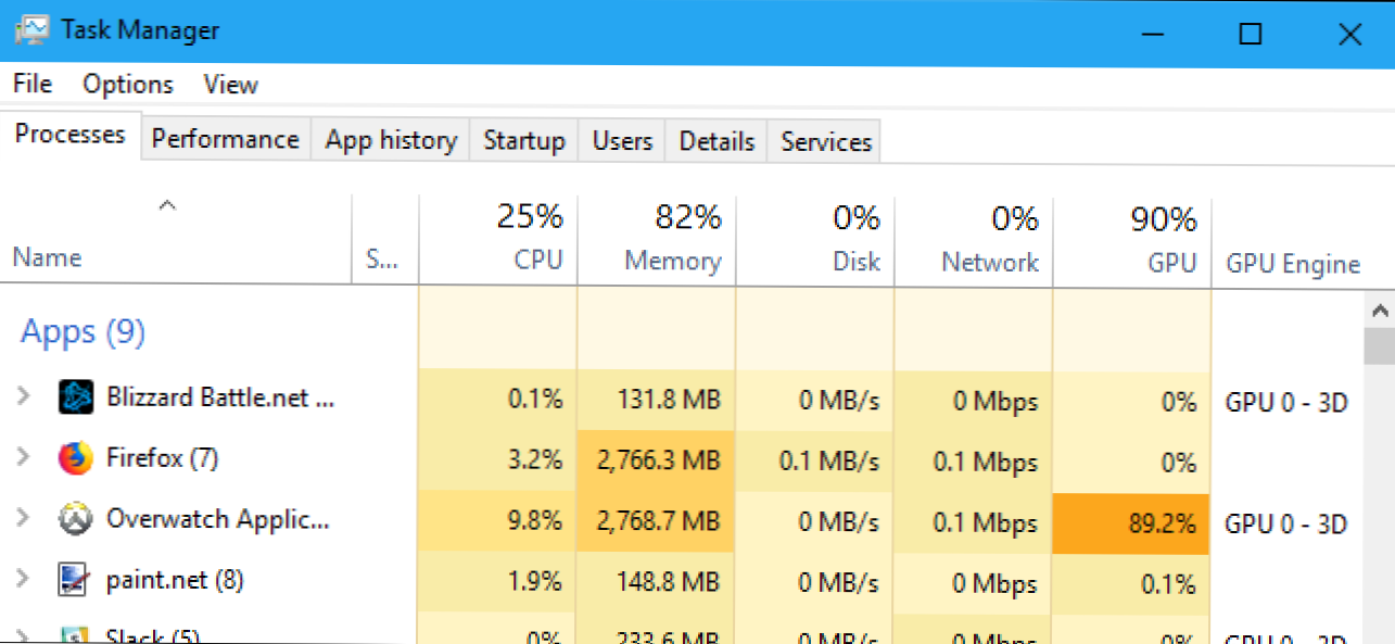 GPU: n käytön valvonta Windowsin Tehtävienhallinnassa (Miten)