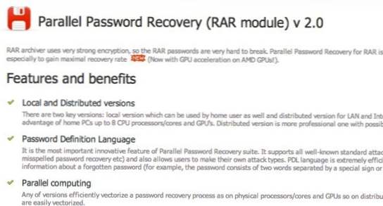 Miten avaat salasanalla suojatut RAR-tiedostot (Ohjelmistokertomukset)