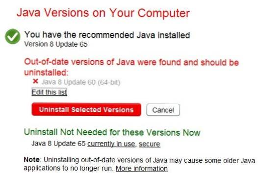 Cum să eliminați sau să dezinstalați Java (JRE) pe Windows și Mac (Descărcare gratuită de software)