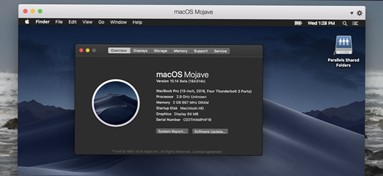 Cum se execută MacOS Mojave în Parallels gratuit (Cum să)