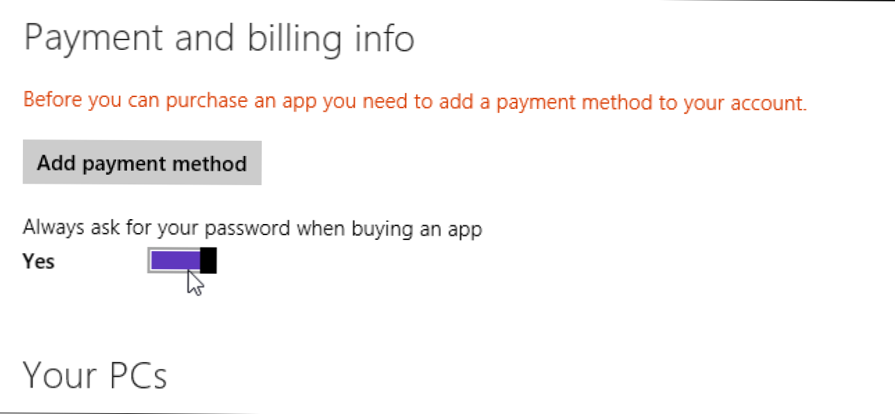 Cum să oprească magazinul Windows de la Prompting pentru o parolă când achiziționează aplicații (Cum să)