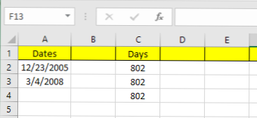 Kuinka vähentää päivämäärät Excelissä (MS Office Vinkkejä)