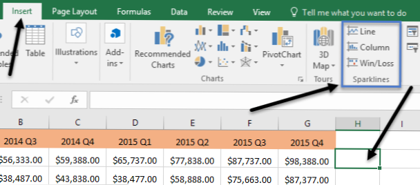 cara menggunakan sparklines di excel tips ms office kiat komputer dan informasi berguna tentang teknologi modern ggplot line between two points add equation to graph