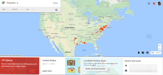 Cum să vizualizați Istoricul locațiilor din Hărți Google (Software-ul Google / Sfaturi)