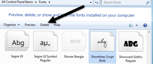 Инсталирайте и изтрийте шрифтовете в Windows на Easy Way (Компютърни съвети)