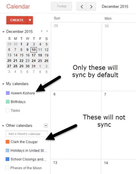 iOS не синхронизира всички Google календари с iPhone? (Компютърни съвети)