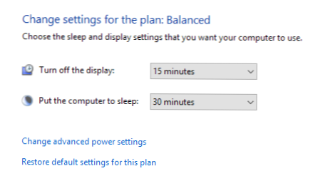 Отстраняване на неизправности при Windows 10 не преминава в режим на заспиване (Windows 10)