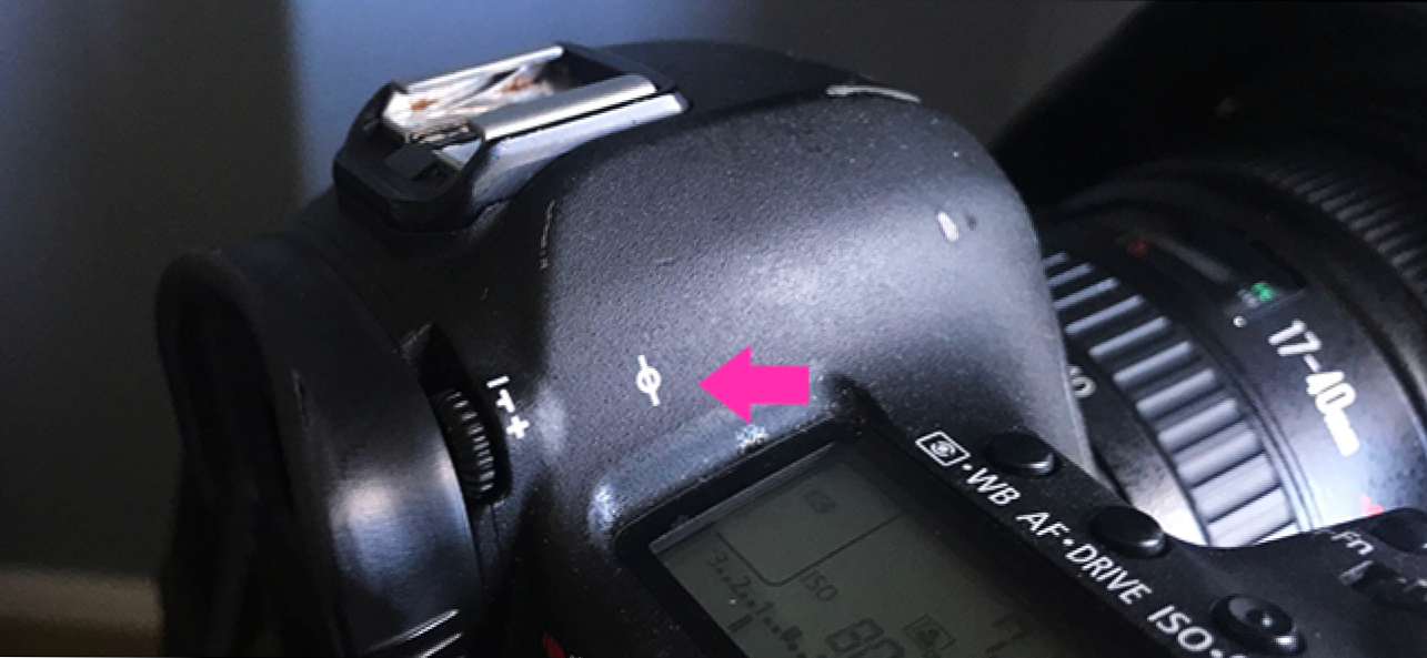 Какво ли означава странният кръг / символ на линията на камерата ви? (Как да)