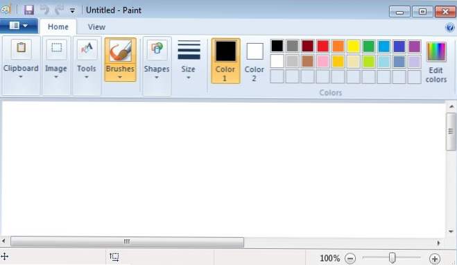 Преглед на Windows 7 MS Paint (Windows 7)