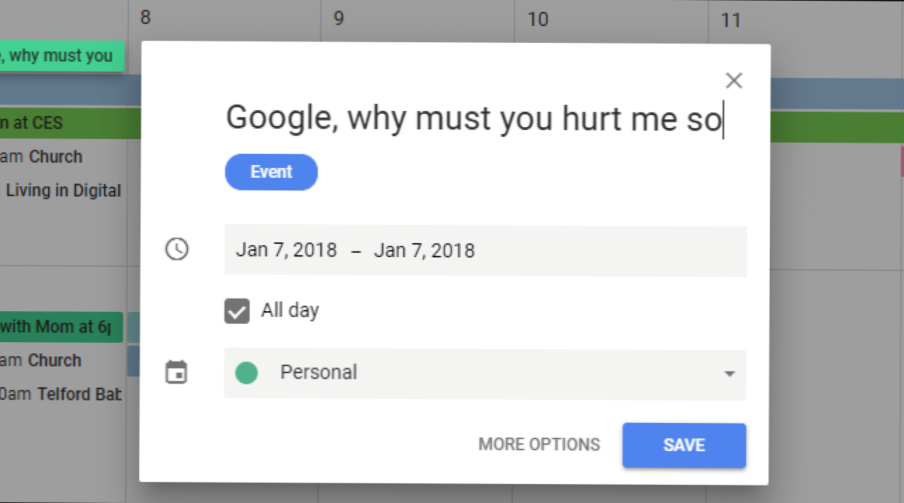 Calendarul Google sa scapat de cea mai bună caracteristică în noul design (Cum să)