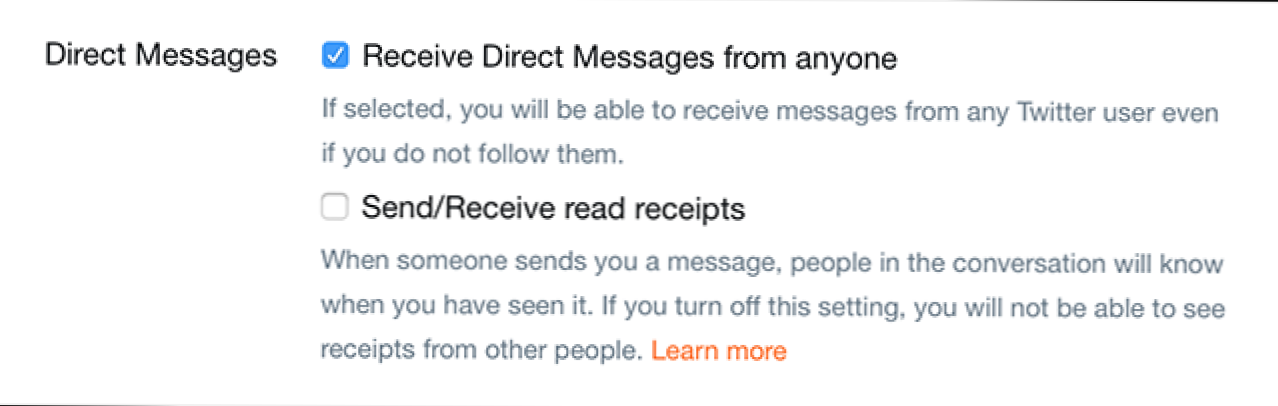 Kuinka sallia (tai estää) suorat viestit kaikille Twitterissä (Miten)