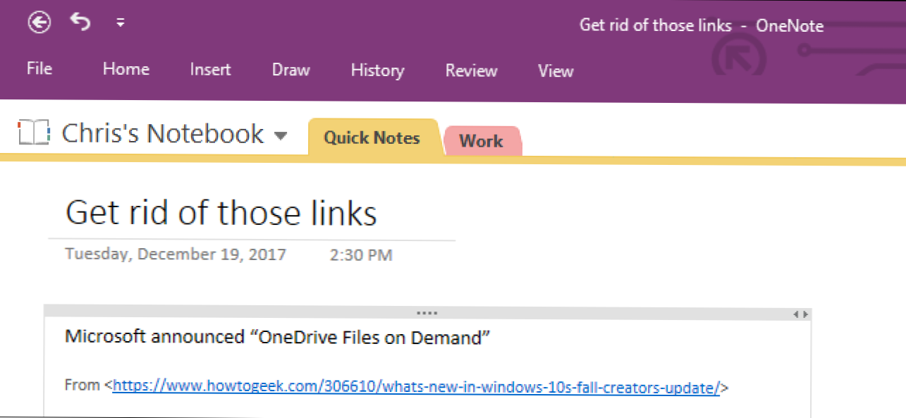 Cara Menonaktifkan Tautan Situs Web Saat Menempelkan Teks ke OneNote (Bagaimana caranya)