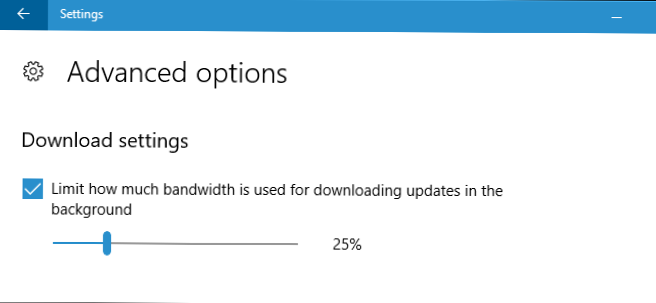 Cara Membatasi Download Bandwidth Windows Update pada Windows 10 (Bagaimana caranya)