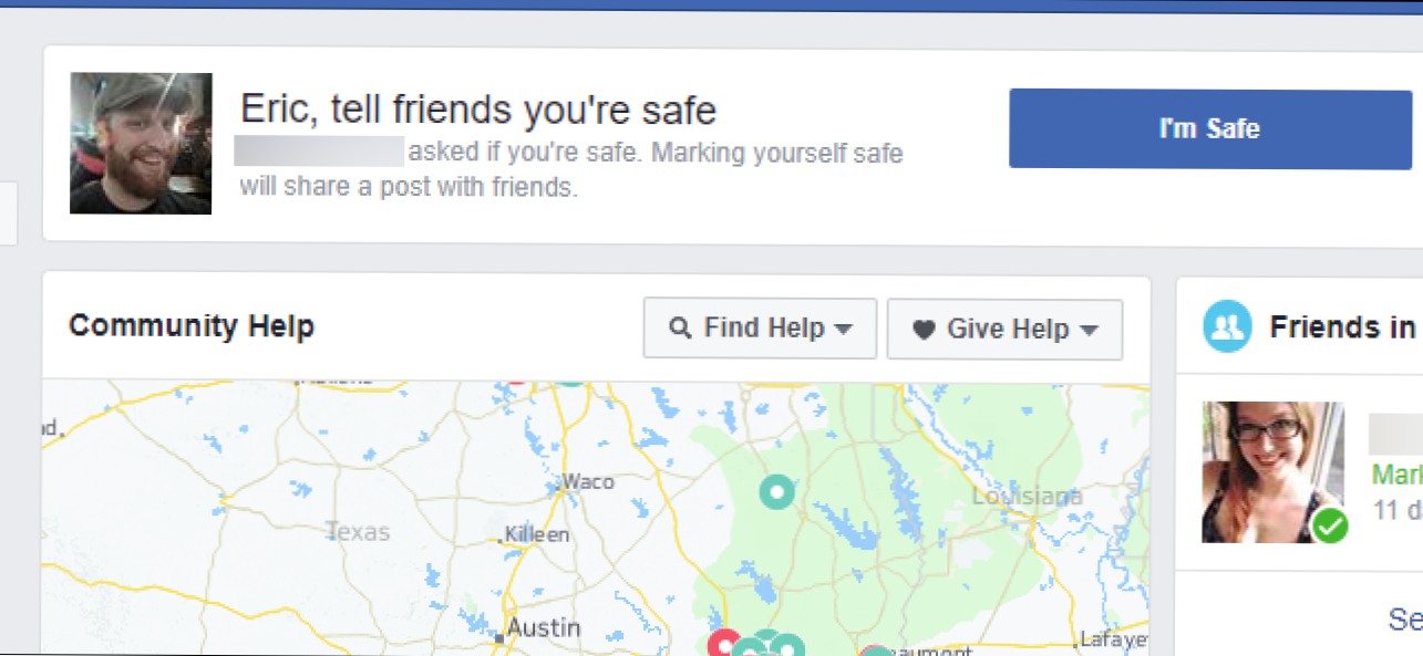 Kuinka merkitä itsesi "turvalliseksi" Facebookissa hätätilanteessa (Miten)