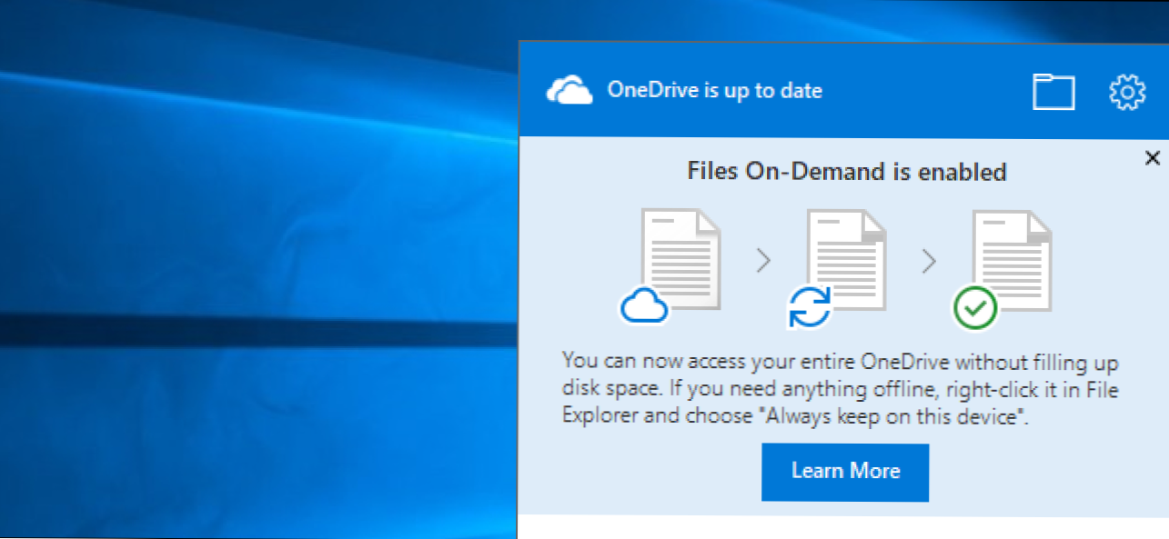 Cara Menggunakan File OneDrive Sesuai Permintaan di Windows 10's Fall Creators Update (Bagaimana caranya)