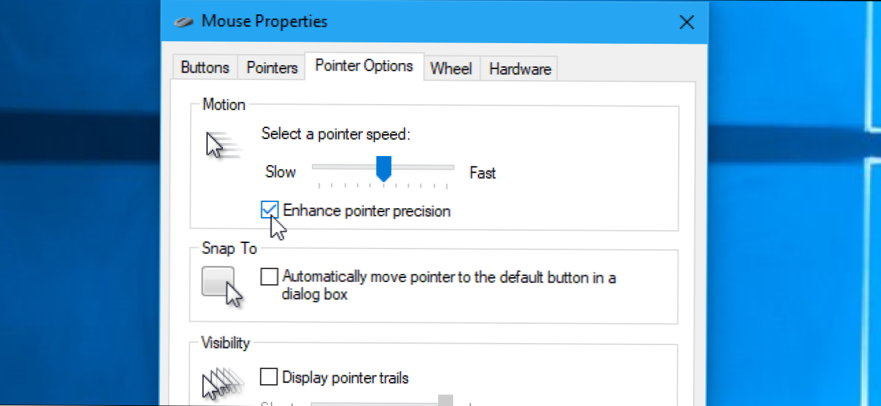 Što je "Enhance Pointer Precision" u sustavu Windows? (Kako da)