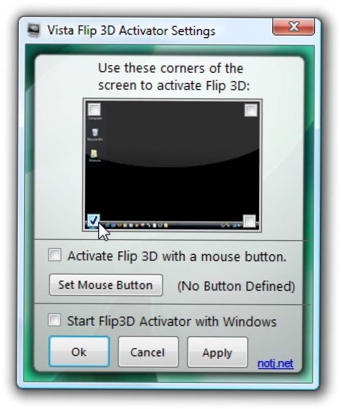 Aktifkan Flip 3D dengan Mouse Anda di Vista (Bagaimana caranya)