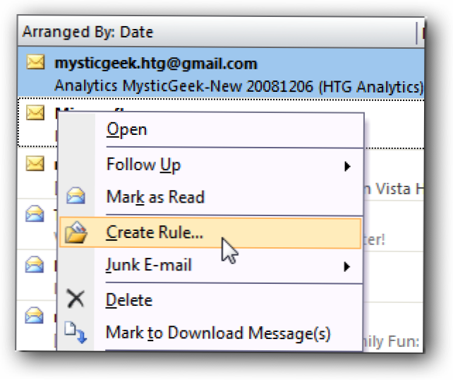 Secara Otomatis Memindahkan Email Sehari-hari ke Folder Tertentu di Outlook (Bagaimana caranya)