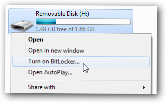 BitLocker To Go Szyfruje przenośne dyski flash w systemie Windows 7 (Jak)