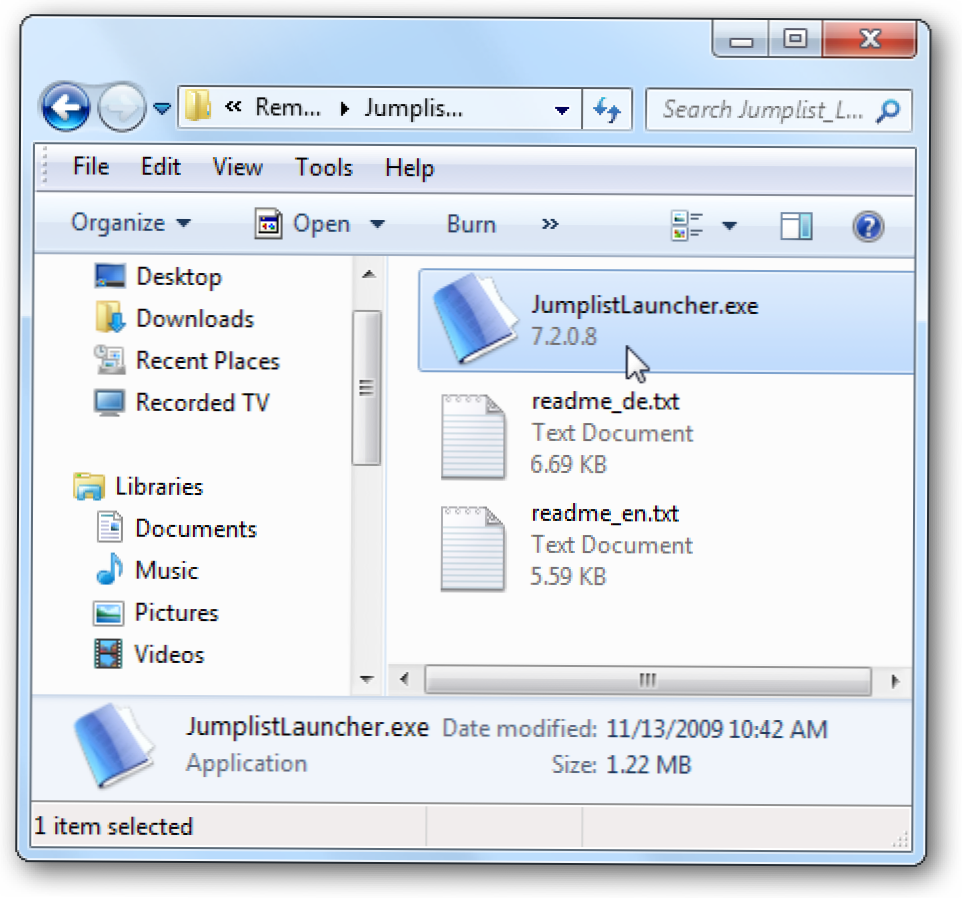 Gabungkan Windows 7 Taskbar dengan Jumplist Launcher (Bagaimana caranya)