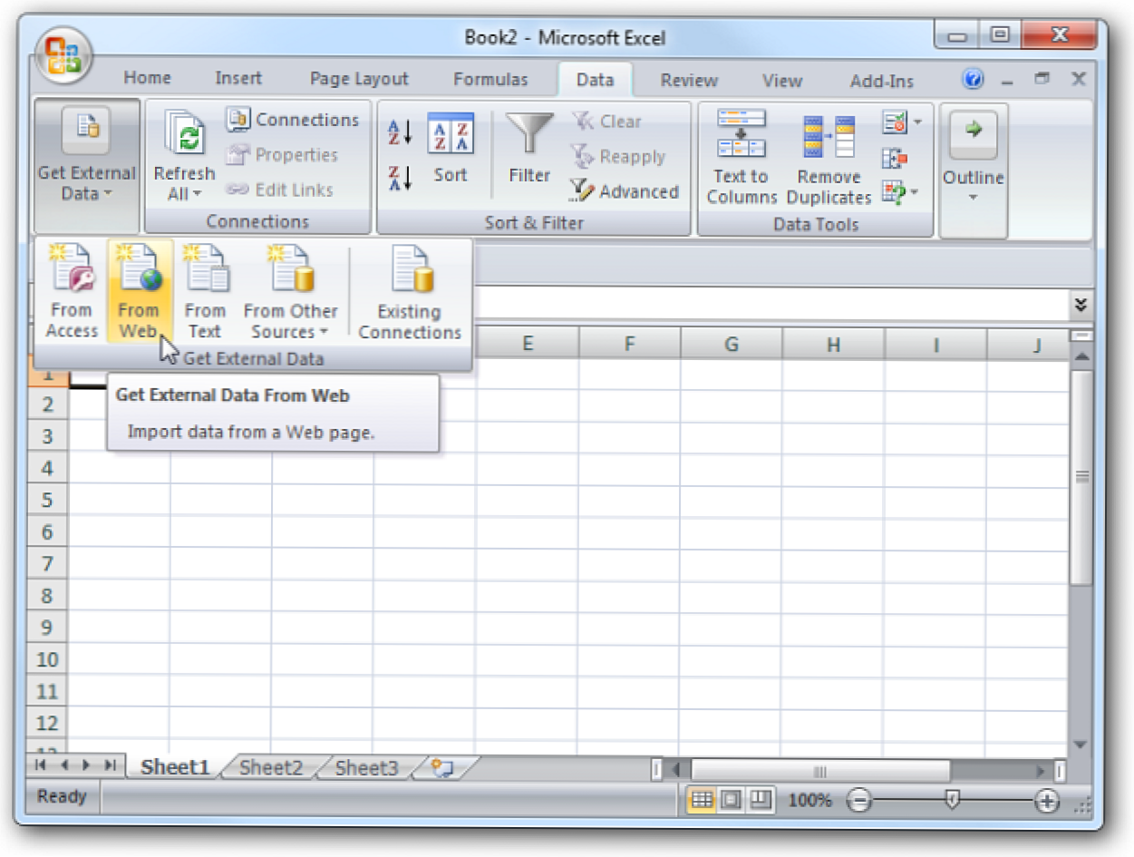 Skopiuj tabele witryn do arkuszy kalkulacyjnych programu Excel 2007 (Jak)
