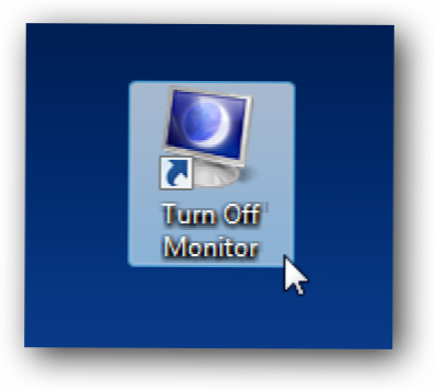 Utwórz skrót lub klawisz skrótu, aby wyłączyć monitor (Jak)