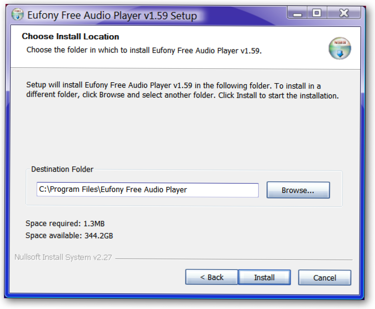 Eufony Free Audio Player - łagodny odtwarzacz audio (Jak)