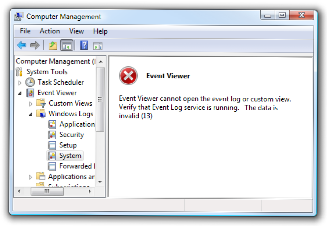 Fixing "Event Viewer ei voi avata tapahtumalokia", kun tarkastellaan järjestelmälogeja (Miten)