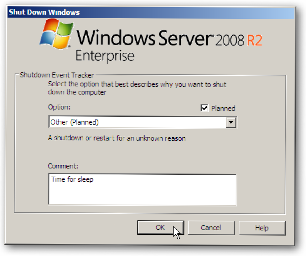 Cum se șterge Shutdown Event Tracker în Windows Server 2008 (Cum să)