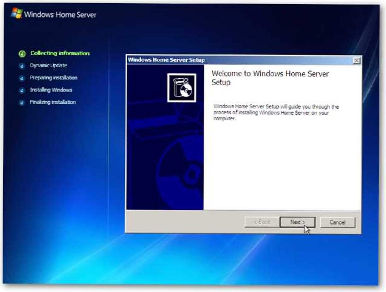 Asenna ja asenna Windows Home Server (Miten)