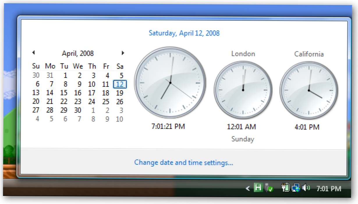 Keyboard Ninja: Pop Up the Vista Calendar dengan Single Hotkey (Bagaimana caranya)