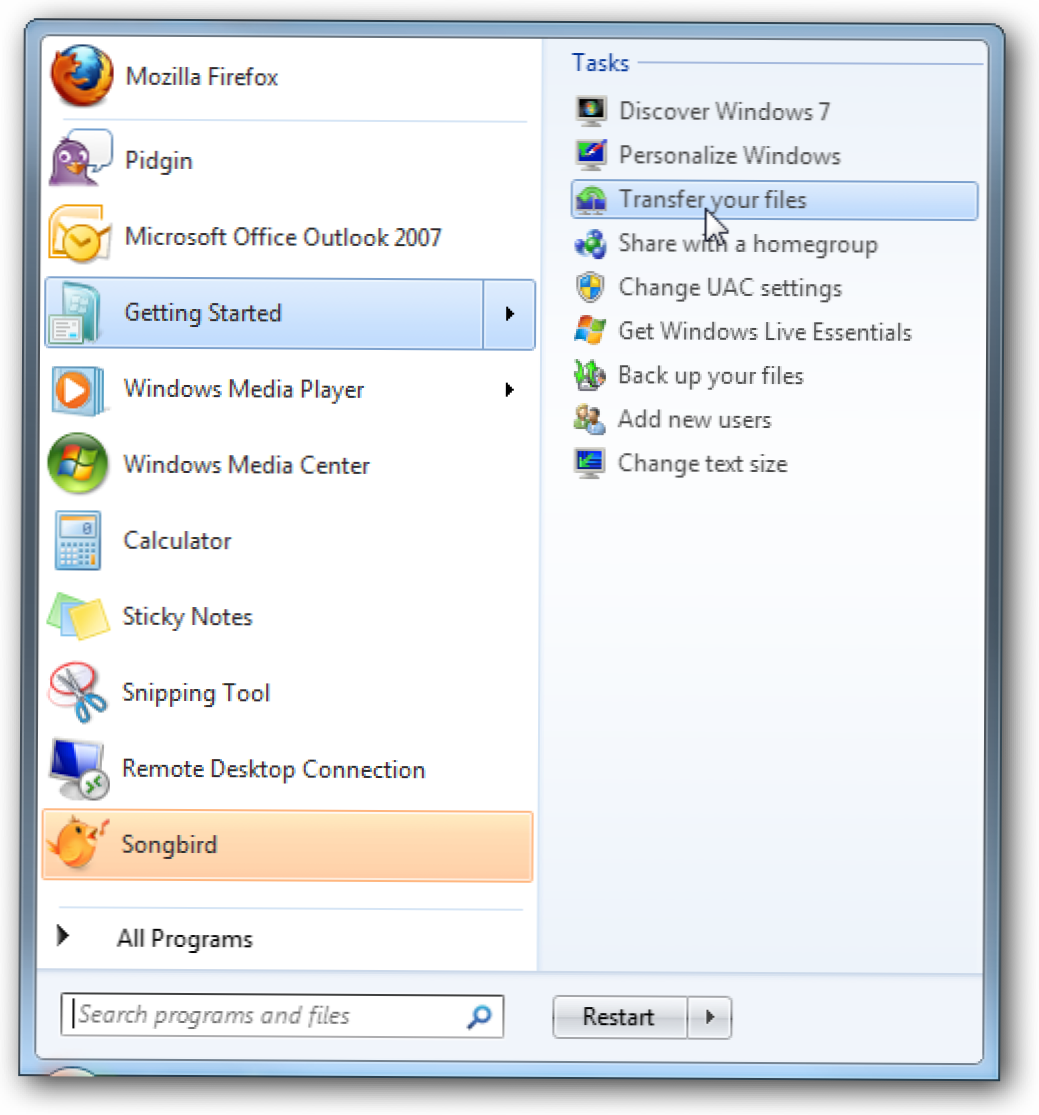 Migrasi XP ke Windows 7 dengan Easy Transfer dan Drive USB (Bagaimana caranya)