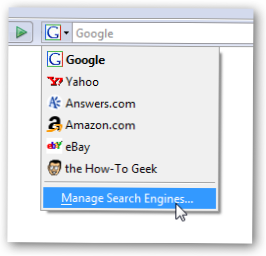 Organizați-vă motoarele de căutare Firefox în foldere (Cum să)