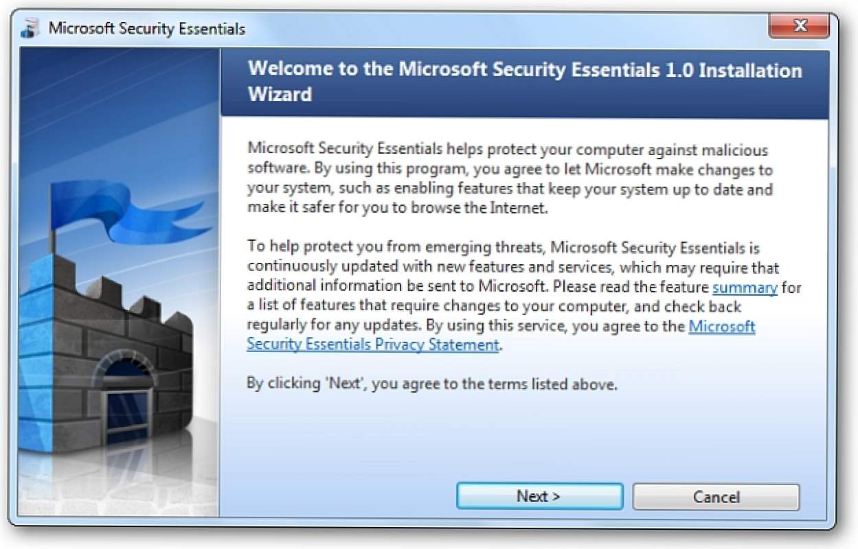 Uita-te la Microsoft Security Essentials Beta (Cum să)