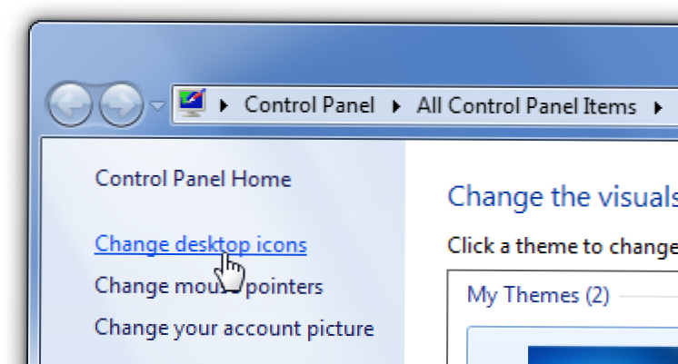 Preveniți temele de la modificarea icoanelor și a cursorilor în Windows 7 (Cum să)