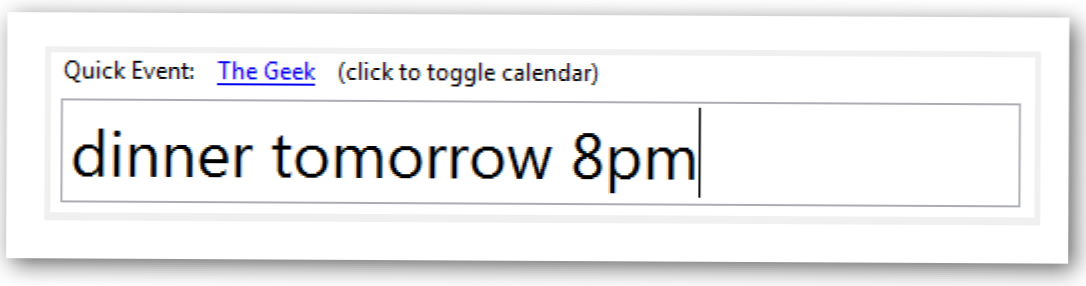 Brzo dodajte imenovanja Google kalendaru u Firefoxu (Kako da)