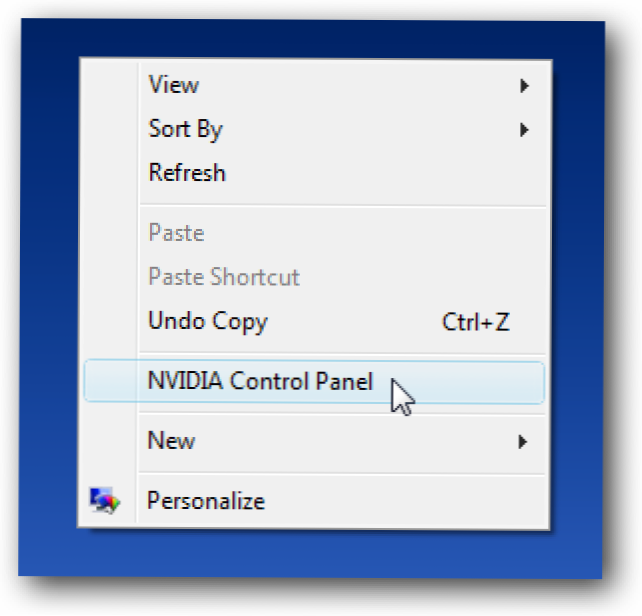 Премахнете контролния панел на NVIDIA от менюто за десния бутон на десктопа (Как да)