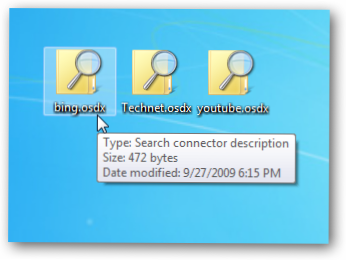 Căutați site-uri de pe desktop în Windows 7 cu conectori de căutare (Cum să)