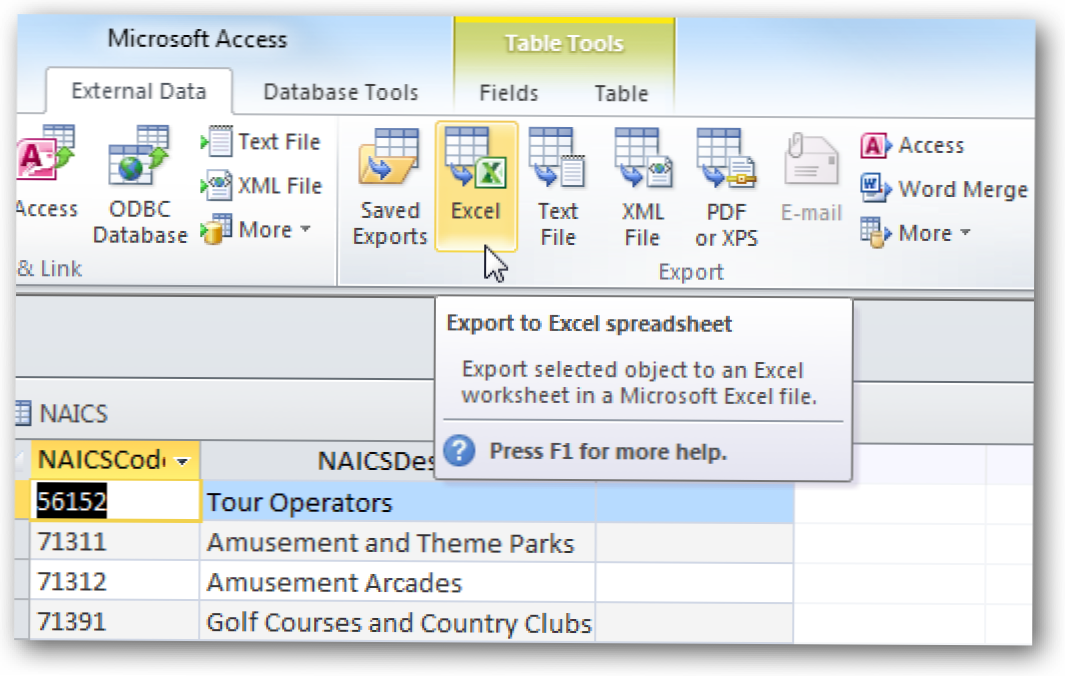 Dijelite podatke o pristupu s programom Excel u sustavu Office 2010 (Kako da)