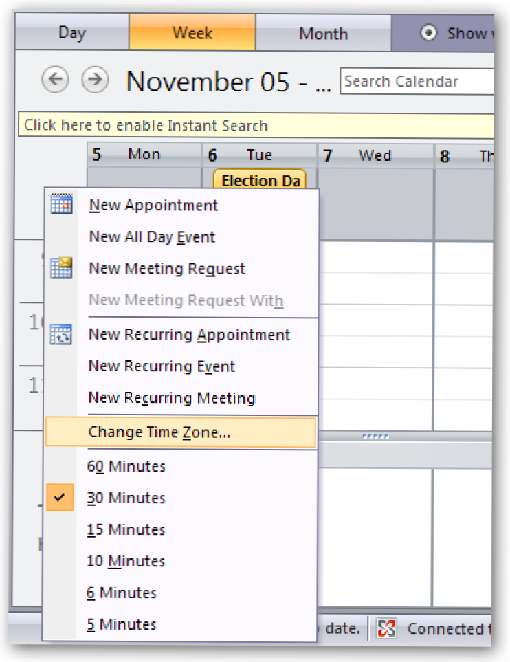 Näytä kaksi aikavyöhykettä Outlook 2007 -kalenteriisi (Miten)
