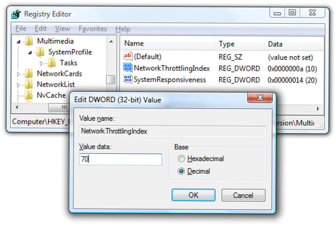Nopeuta verkon tiedostojen kopiointia äänen toiston aikana Windows Vistassa SP1 (Miten)