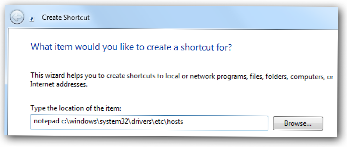 Глупаво Geek трикове: Създаване на пряк път, за да редактирате бързо вашия хост файлове (Как да)