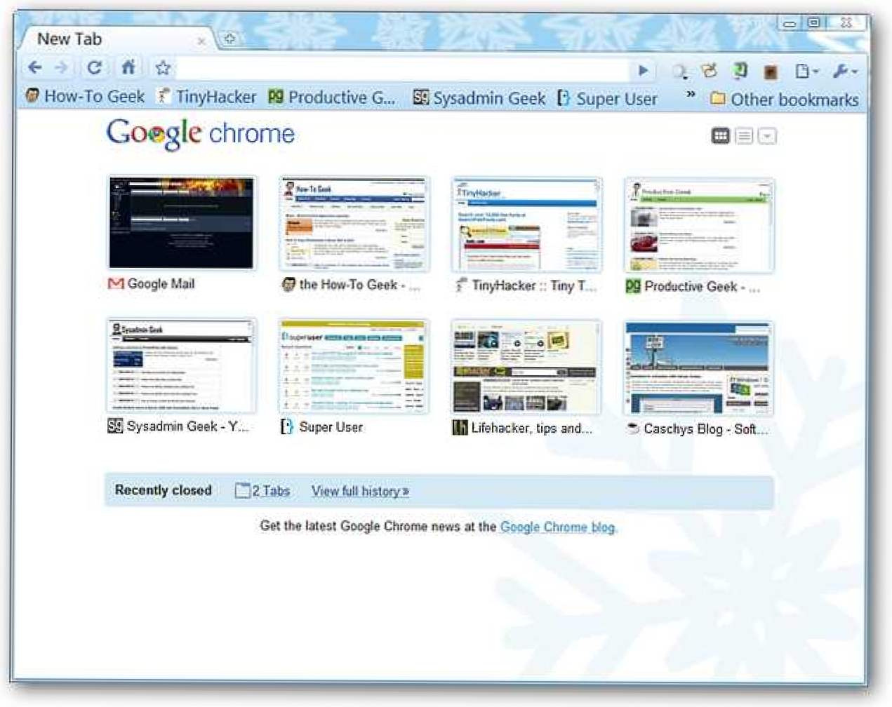 Porniți pagina Filă nouă a Chrome într-o pagină de activități Google (Cum să)