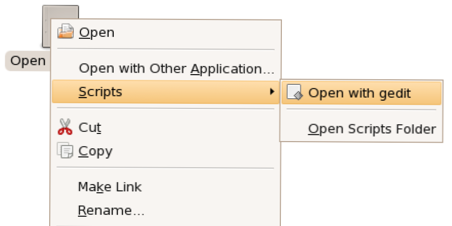 Dodajte "Open with gedit" na desni gumb miša u Ubuntu (Kako da)